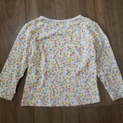 　花柄長袖Tシャツ90②の画像