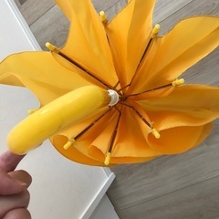 美品　子供　黄色　傘　55センチ　の画像