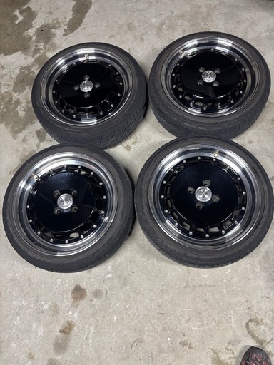 16インチクリムソンRS DP CUP 16-6.0J +45 PCD100 ブラック 165