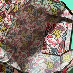 新品　２個セット    ヒスミニ 柄 大容量エコバッグの画像