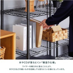  ヴィンテージ調 オープンラックイアン ディスプレイ 幅80 奥行40 4段 ポール径25mmの画像