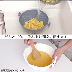 ニトリ 水切りラクラク回転ザル・ボウルセットの画像