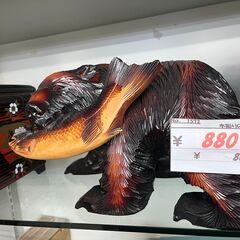 リサイクルショップどりーむ荒田店 No1572　木彫りの熊　大き...
