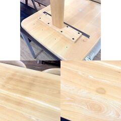 北大前! 札幌 引取 HIDA 飛騨木工 ダイニングセット ダイニングテーブル 侭 HTS チェア Standard Collection スタンダードコレクション 4脚 キツツキマーク 食卓 インテリア 家具 2074461の画像