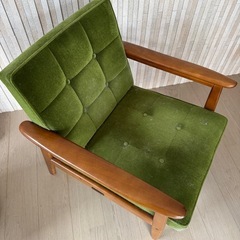 Ｋチェア　１シーター　モケットグリーン  定価¥64,350 (税込)の画像