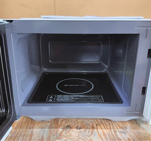 お引取り限定 美品 23年製 エディオン e angle 20L 電子レンジ ANG-MO-C5(W) 庫内フラットタイプ