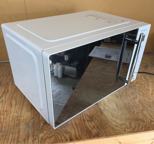 お引取り限定 美品 23年製 エディオン e angle 20L 電子レンジ ANG-MO-C5(W) 庫内フラットタイプ