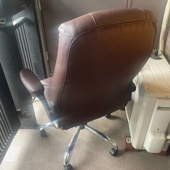ブラウン ハイバックチェア
