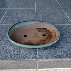 【中古】盆栽鉢［ブルー系］約30×23×5cmの画像