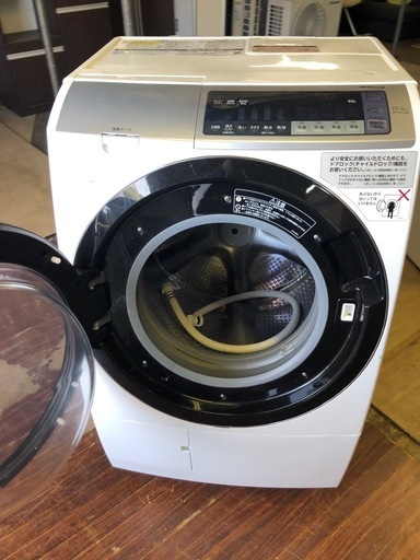 NO B252 ?福岡市内配送設置無料✨?日立 ドラム式洗濯乾燥機 ビッグドラム 左開き 11kg シャンパン BD-SV110BL