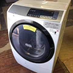 NO B252 🌈福岡市内配送設置無料✨🌈日立 ドラム式洗濯乾燥機 ビッグドラム 左開き 11kg シャンパン BD-SV110BLの画像