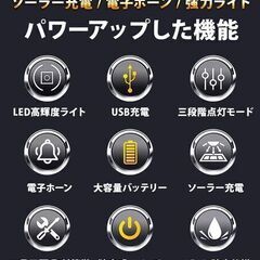 自転車 ライト 後付け ソーラー 充電式 防水 明るい USB ベルト かわいい 付ける 固定 金具不要 工具不要 取り付け 小型 子供 大人 手元 太陽光 付ける 点滅 取り外し可能 長持ち 発電式 ママチャリ ヘッドライト ブザー ホーン led USB充電　まとめ買い歓迎　卸ます　アマゾン引き上げ商品　倒産品　ネット商材　転売　卸し　問屋　転売OK　アマゾン　商品　景品　コンペの画像