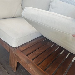 IKEA 屋外ソファの画像