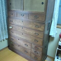 くわ(桑)製？ 箪笥/たんす 3分割 引き取り限定 奈良市