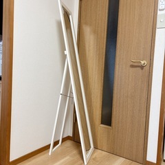 木製　姿見鏡　スタンドミラーの画像