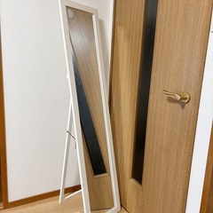 木製　姿見鏡　スタンドミラー
