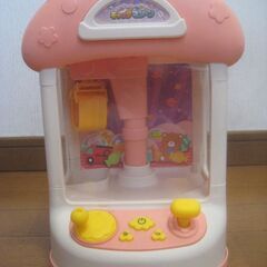 美品 家庭用クレーンゲーム カプセルキャッチマシーン ピンク系カラー USB使用可能の画像