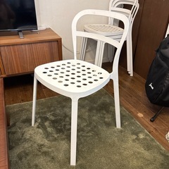 IKEA購入　チェア4脚セット　スチール製　屋外使用可能