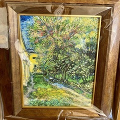 ゴッホ　サン=レミの療養院の庭絵画