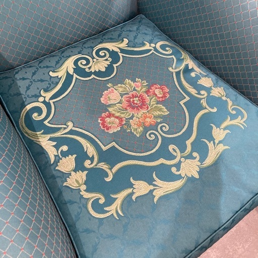 【ジモティー割】ロココ調 猫脚 シングルソファー 2脚セット（ID1001）