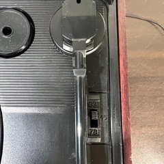 木目調レコードプレーヤー(カセット付) TT-1998 レコードプレーヤー ポータブルプレイヤー 中古の画像