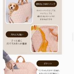 セール中　犬 猫 ペットキャリーバッグ お散歩バッグ スリング 移動可能の画像