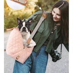 セール中　犬 猫 ペットキャリーバッグ お散歩バッグ スリング 移動可能の画像