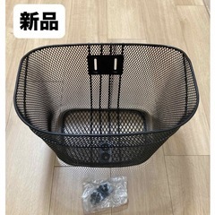 【新品】自転車前カゴ　自転車メッシュ前カゴ　　ブラック