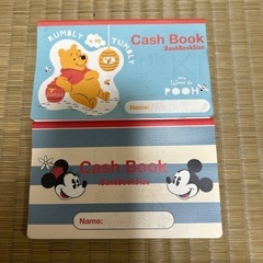 ディズニー　キャッシュブック　ミッキー、くまのプーさん