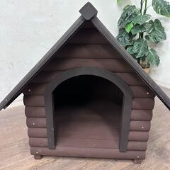 新品　　未使用　ログハウス風　犬小屋　ドッグハウス　の画像