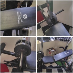 ベンチプレス　ラットプルダウン　筋トレ　使用感あり　バーなしの画像