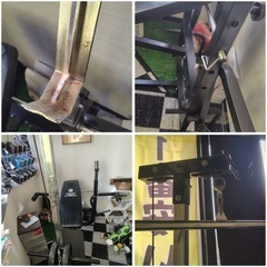 ベンチプレス　ラットプルダウン　筋トレ　使用感あり　バーなしの画像