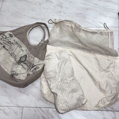 dog-fabric クッションタイプのベッド＆お散歩バッグの画像