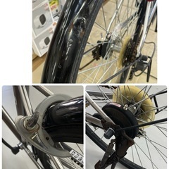 R074 ☀️クロスバイク自転車★ STRINGS ★27インチ★6段変速★LEDオートライトの画像