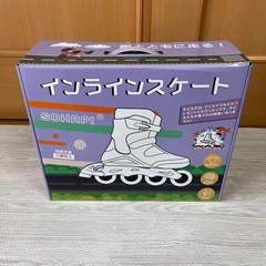 【両足左でジャンク品／2～3回使用】インラインスケート Mサイズ グリーンの画像