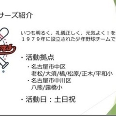 [少年野球][名古屋市中区エリア]大須パンサーズ新入団員募集の画像