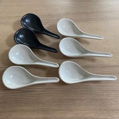 大きめの陶器のれんげ　7個