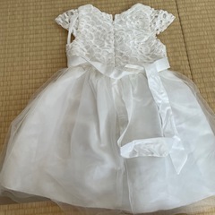 110キッズドレス　ホワイトの画像