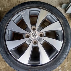 スズキ　純正アルミホイール　サマータイヤ　165/55R15の画像