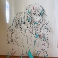 オリタケイさん 特大アクリルアート／展示会限定・一点もの