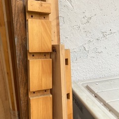 　ステンレスポール　材木　