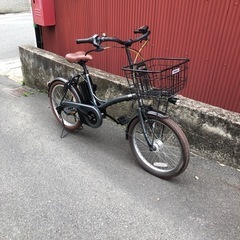 【京都発】京の楽チャリ　パナソニック　電動アシスト自転車　グリッター　ガンメタの画像