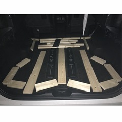 30系 アルファード　ラゲッジマット　床張り 荷室 床 板 カスタム パーツ ラゲッジ 棚 フラット 車中泊 パネル 荷台 シート 内装 トランポの画像