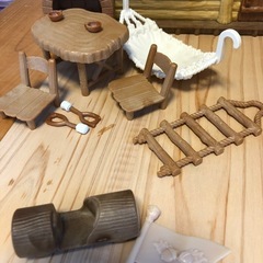 森のどきどきツリーハウス　森のわくわくログハウス　シルバニアファミリー　美品です！の画像