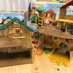 森のどきどきツリーハウス　森のわくわくログハウス　シルバニアファミリー　美品です！の画像