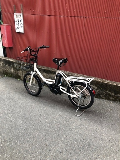 【京都発】電動アシスト自転車　　白色　ブリヂストン　18/20インチ