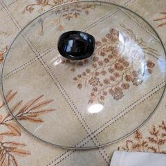 値下げ　大型ホットプレート用ガラス蓋　ほとんど（2回かな）使用せず