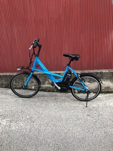 【京都発】京の楽チャリ　電動アシスト自転車　ブリヂストン　リアルストリートミニ　水色
