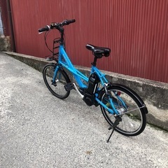 【京都発】京の楽チャリ　電動アシスト自転車　ブリヂストン　リアルストリートミニ　水色の画像
