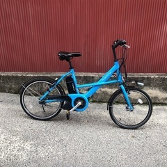 【京都発】京の楽チャリ　電動アシスト自転車　ブリヂストン　リアルストリートミニ　水色の画像